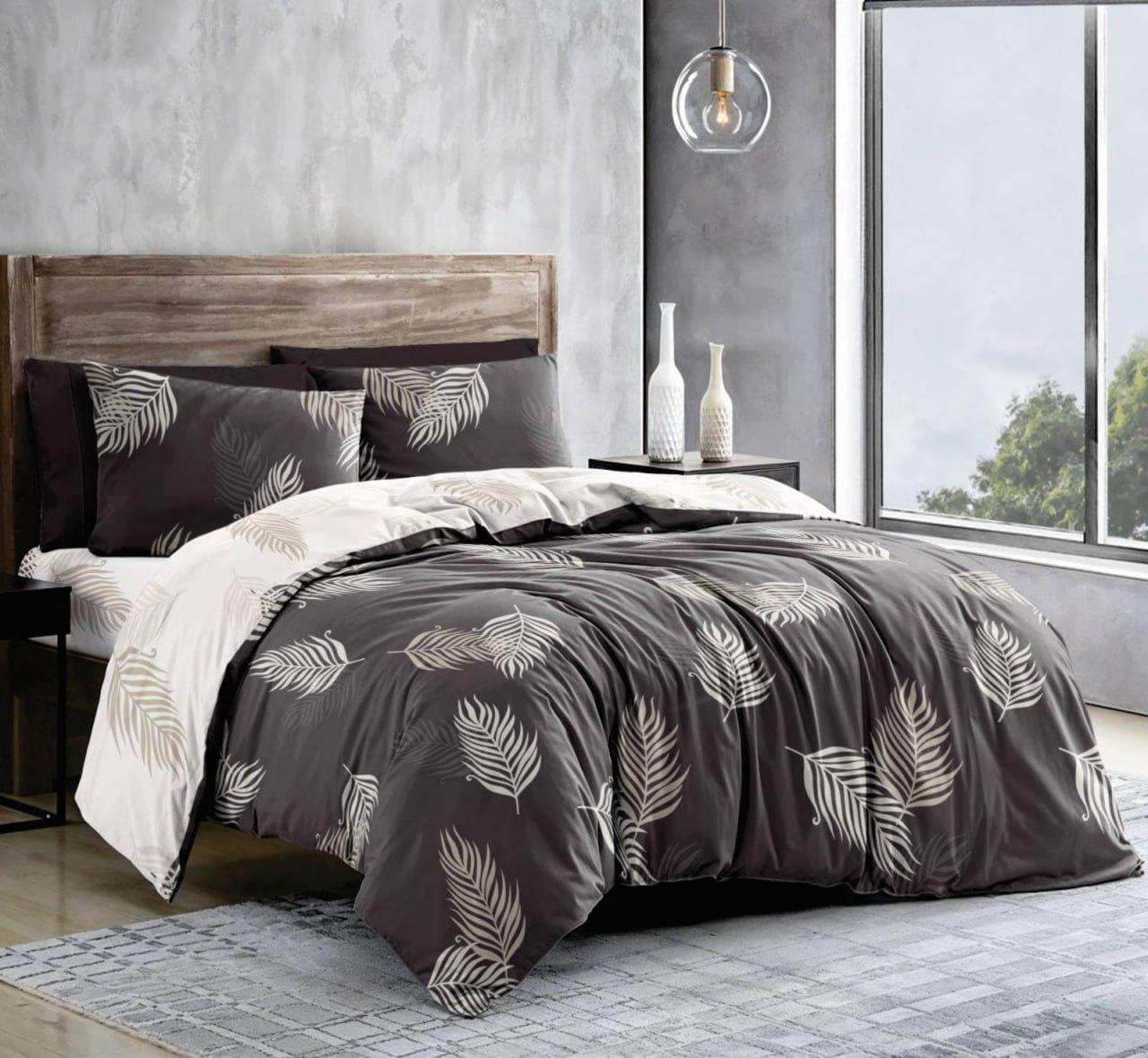 Комплект постельного белья Gold Lux Папоротник D евро бязь/коттон Коричневый (28780983) Комплект постельного белья Gold Lux Папоротник D евро бязь/коттон Коричневый (28780983)