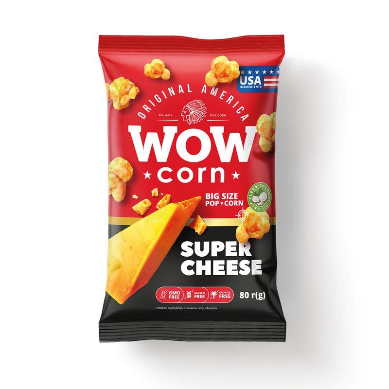 Попкорн WOWCORN Суперсыр со вкусом чеддер (3654)