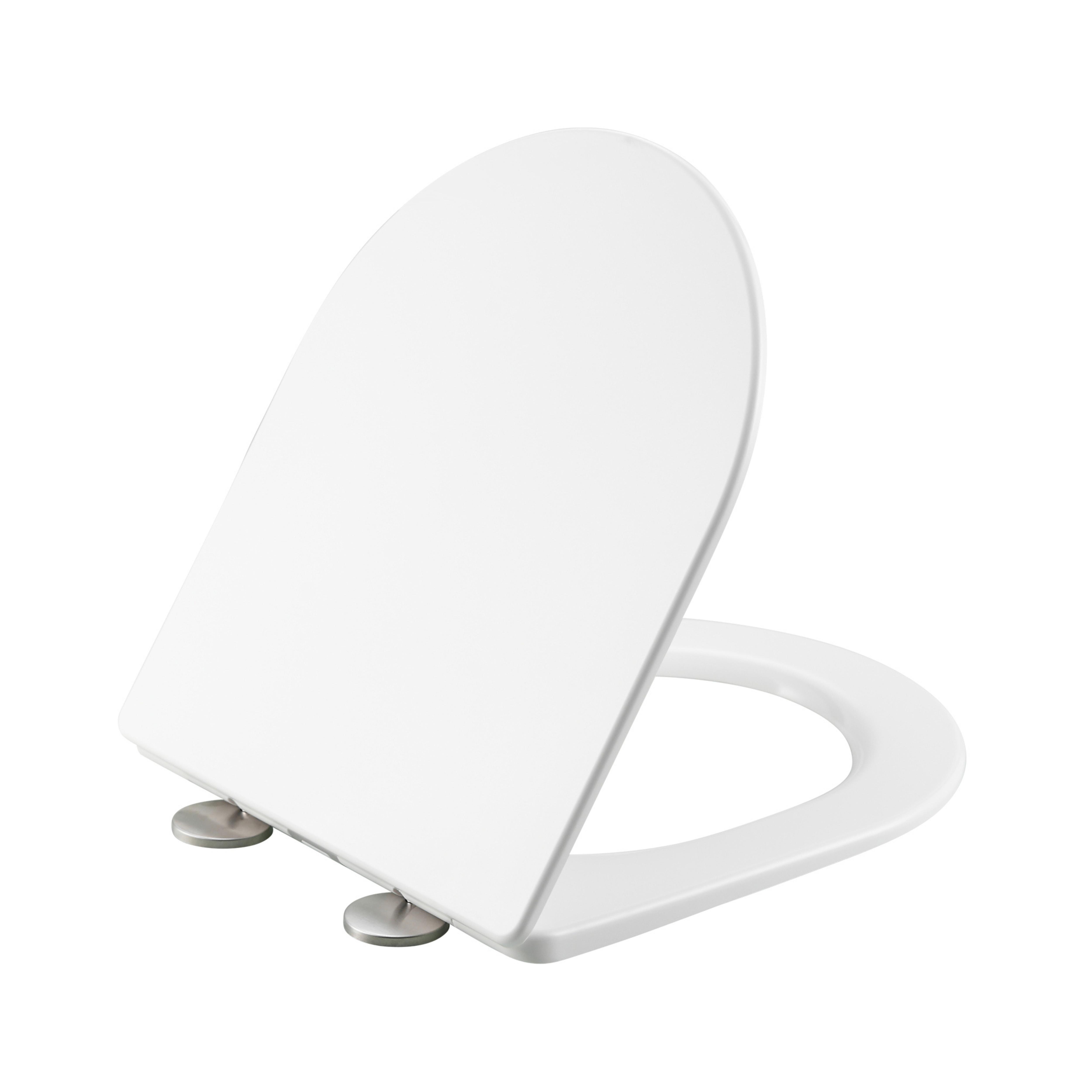 Сиденье для унитаза Qtap Taurus 490 Slim Duroplast/Quick Release с микролифтом 422x360x30 мм White (QTSC179W49383)