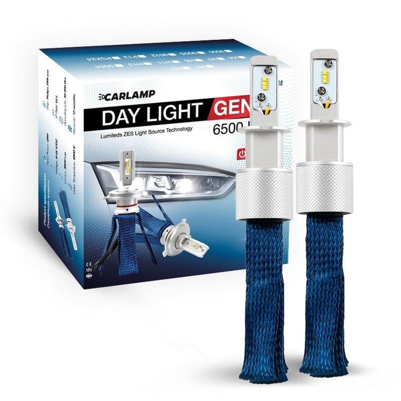Автолампы светодиодные CARLAMP H3 Day Light GEN2 Led 6000K 6500 Lm ZES (DLGH3)