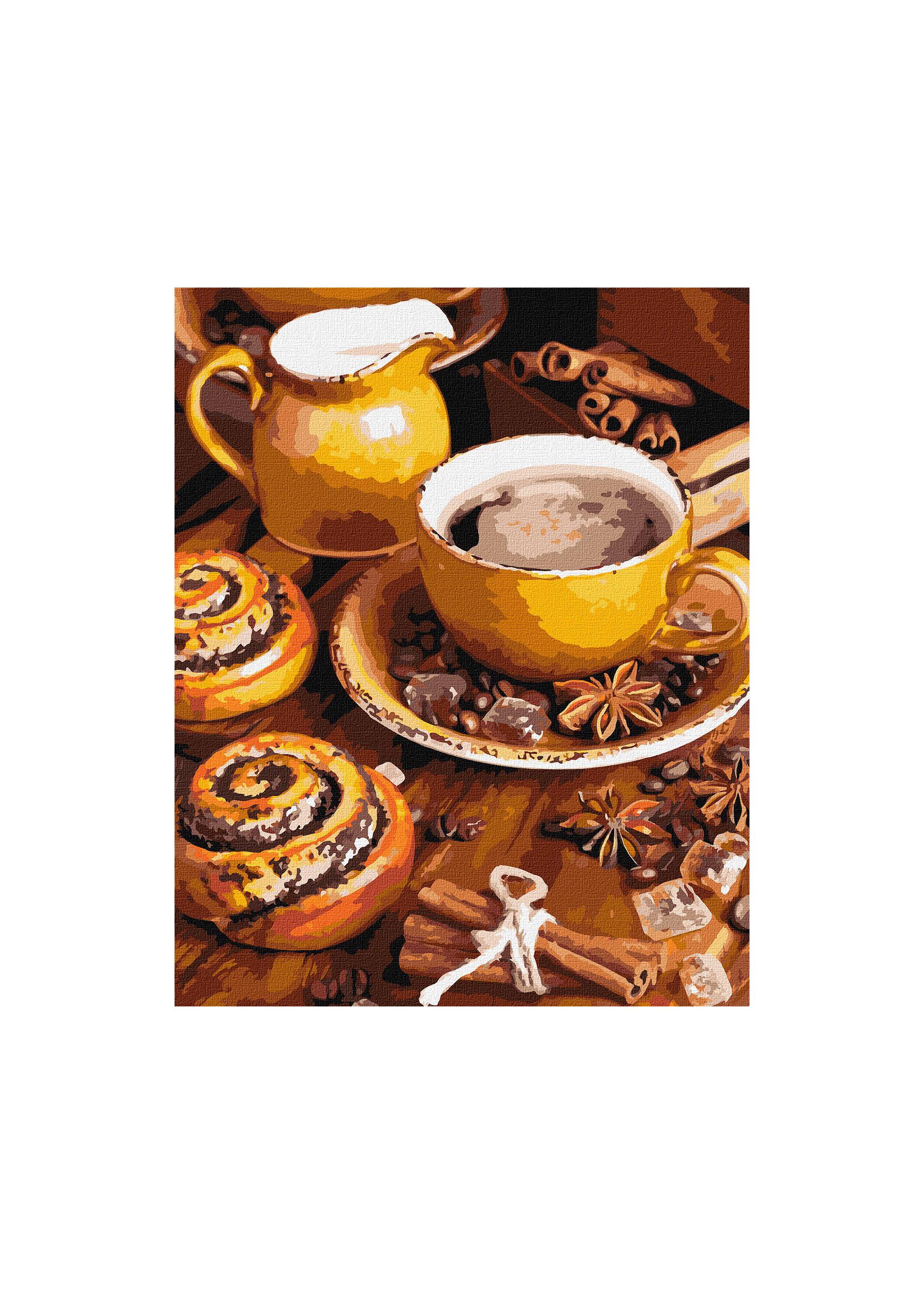 Картина по номерам Идейка Кофейное наслаждение 40х50 (КНO5667)