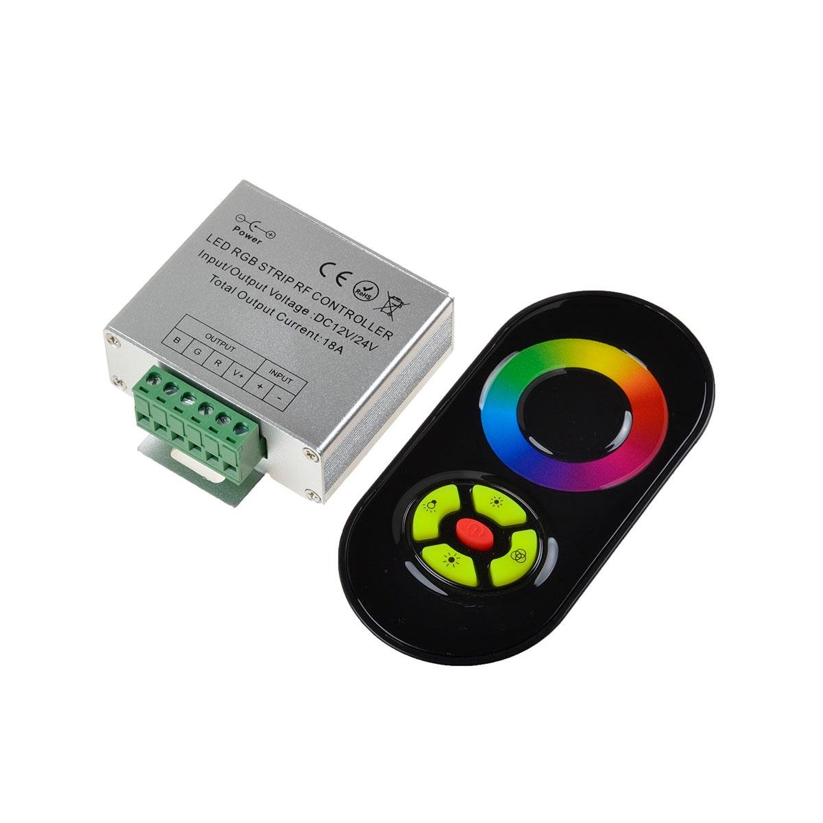 Контроллер Venom RGB RF радио 18 A сенсорный пульт Black (7885)