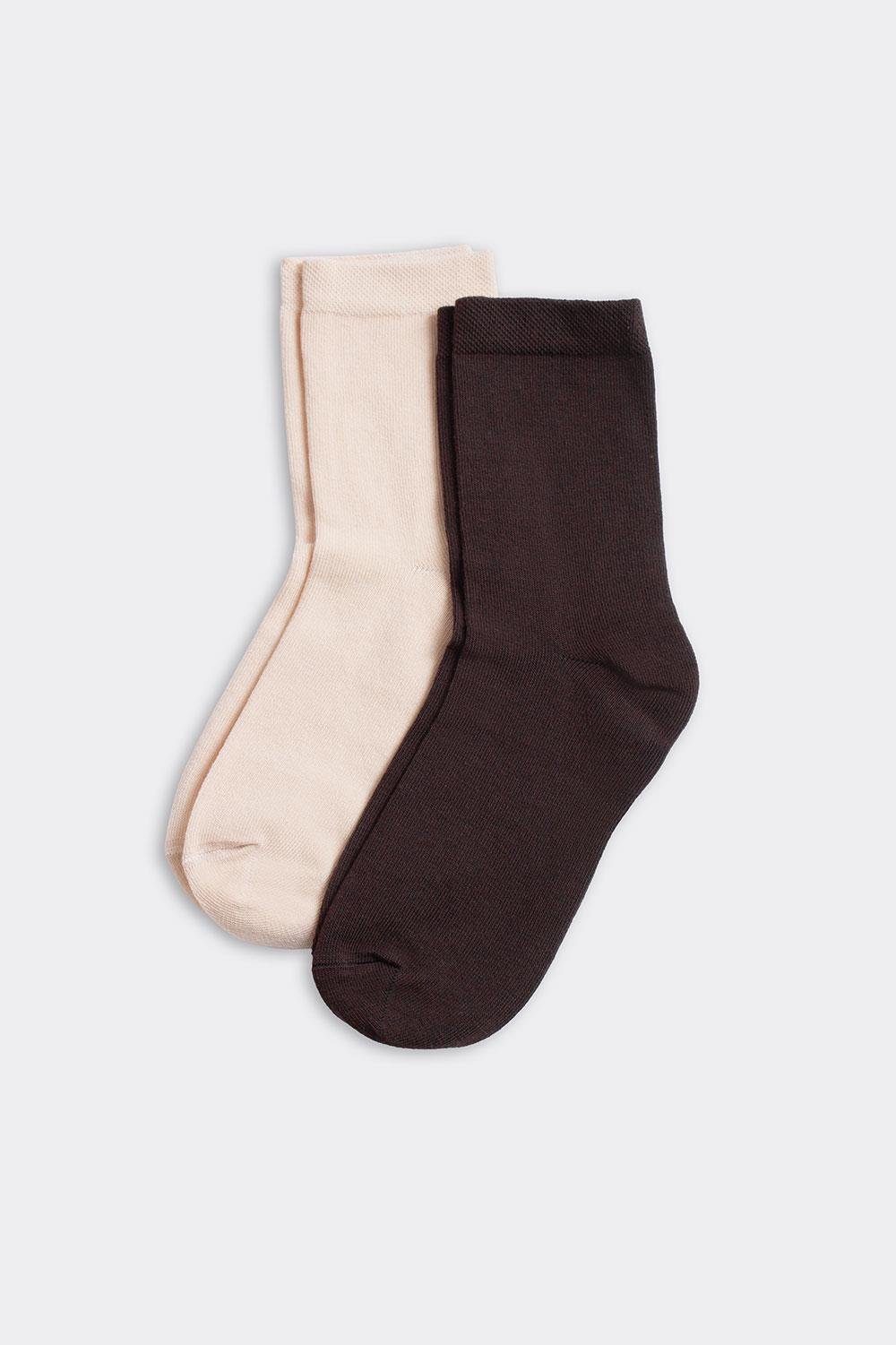 Шкарпетки жіночі класичні 2 пари Giulia WS3 CLASSIC 2 пари р. 36/40 Multicolor/Chocolate/Sand (30668186)