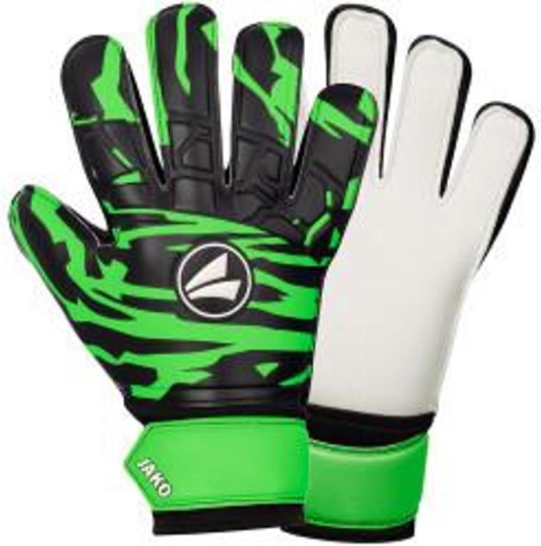 Вратарские перчатки Jako Gk Animal Basic Junior RC р. 6 Черный/Белый/Зеленый (6936116103928)