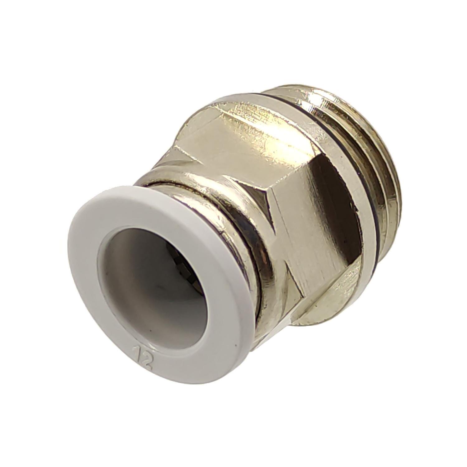 Прямий цанговий пневматичний фітінг із зовнішнім різьбленням TP XPC12-G04 - фото 2