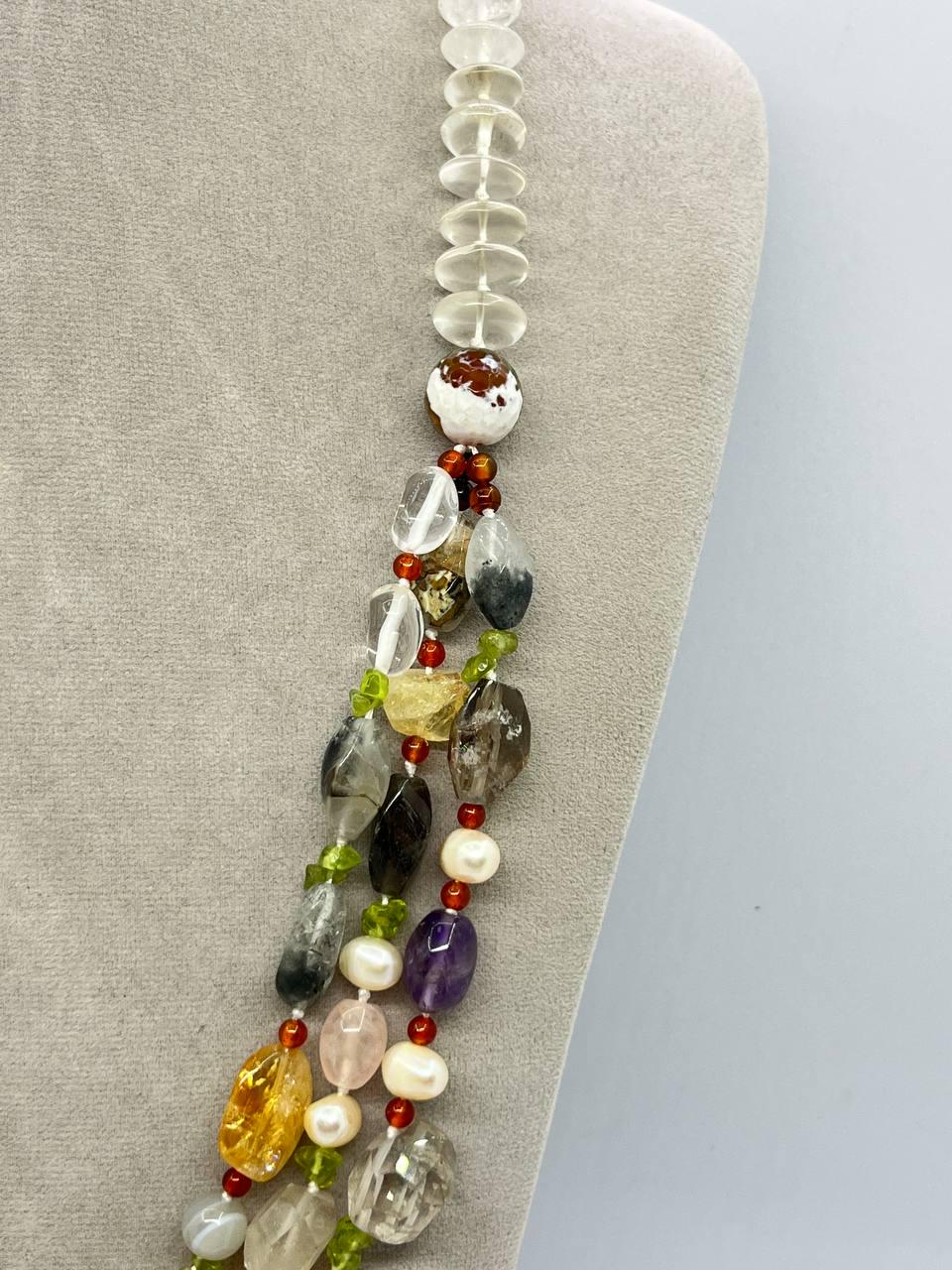 Бусы самоцветы 60 см Разноцветный (10160) - фото 4 Бусы самоцветы 60 см Разноцветный (10160) - фото 4