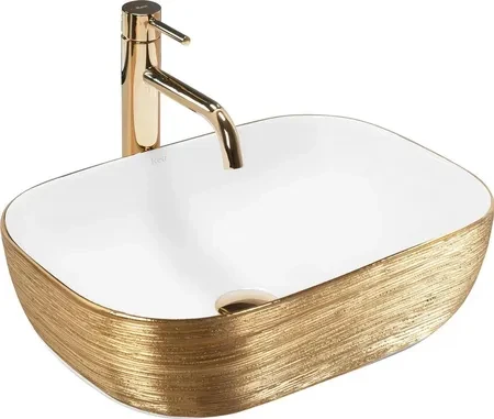 Умывальник Rea Belinda White Gold Brush (28791410)