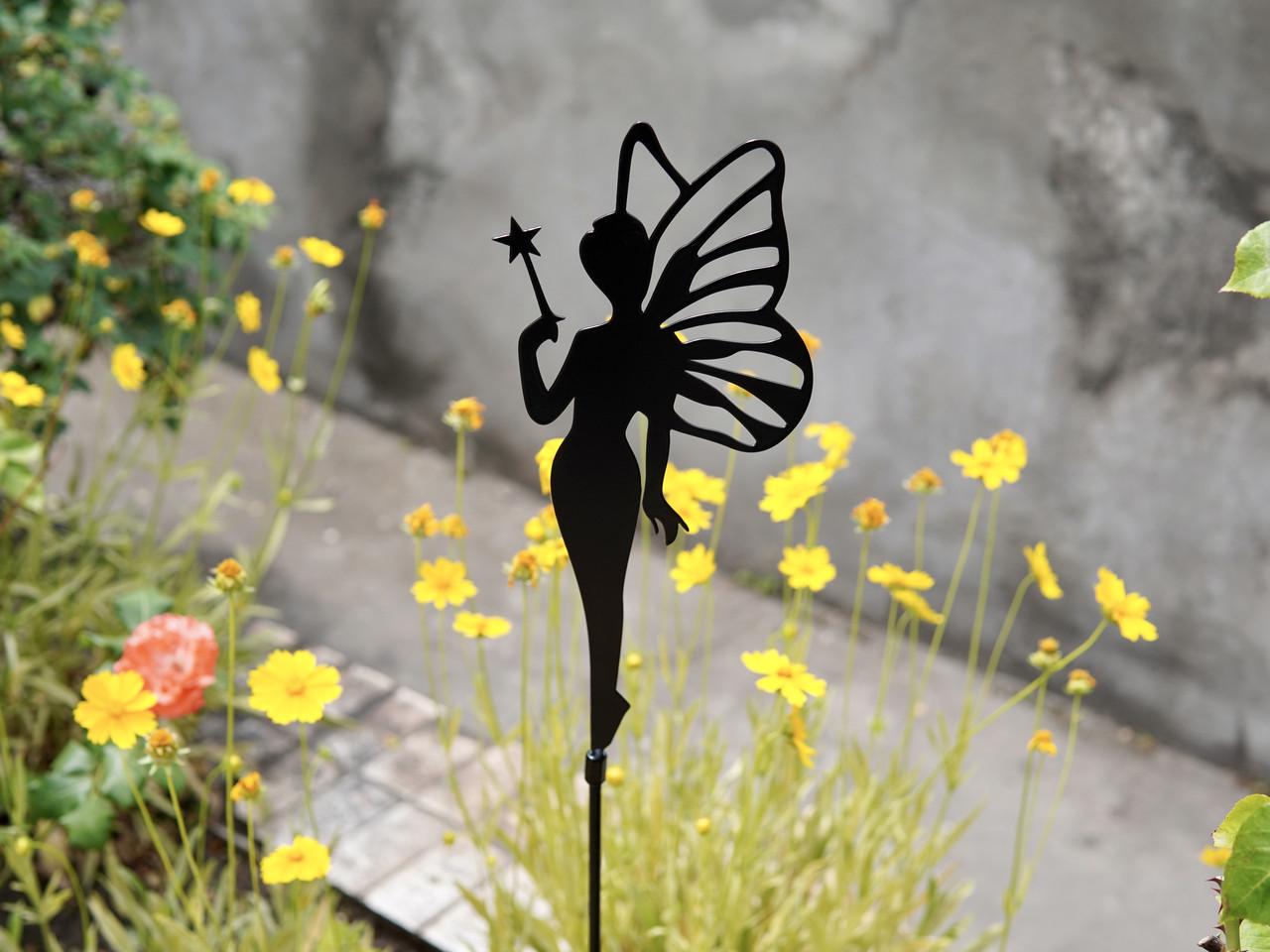 Садовая фигура Фея с волшебным посохом/металлическая для сада/двор/клумбы (DCR048) - фото 3