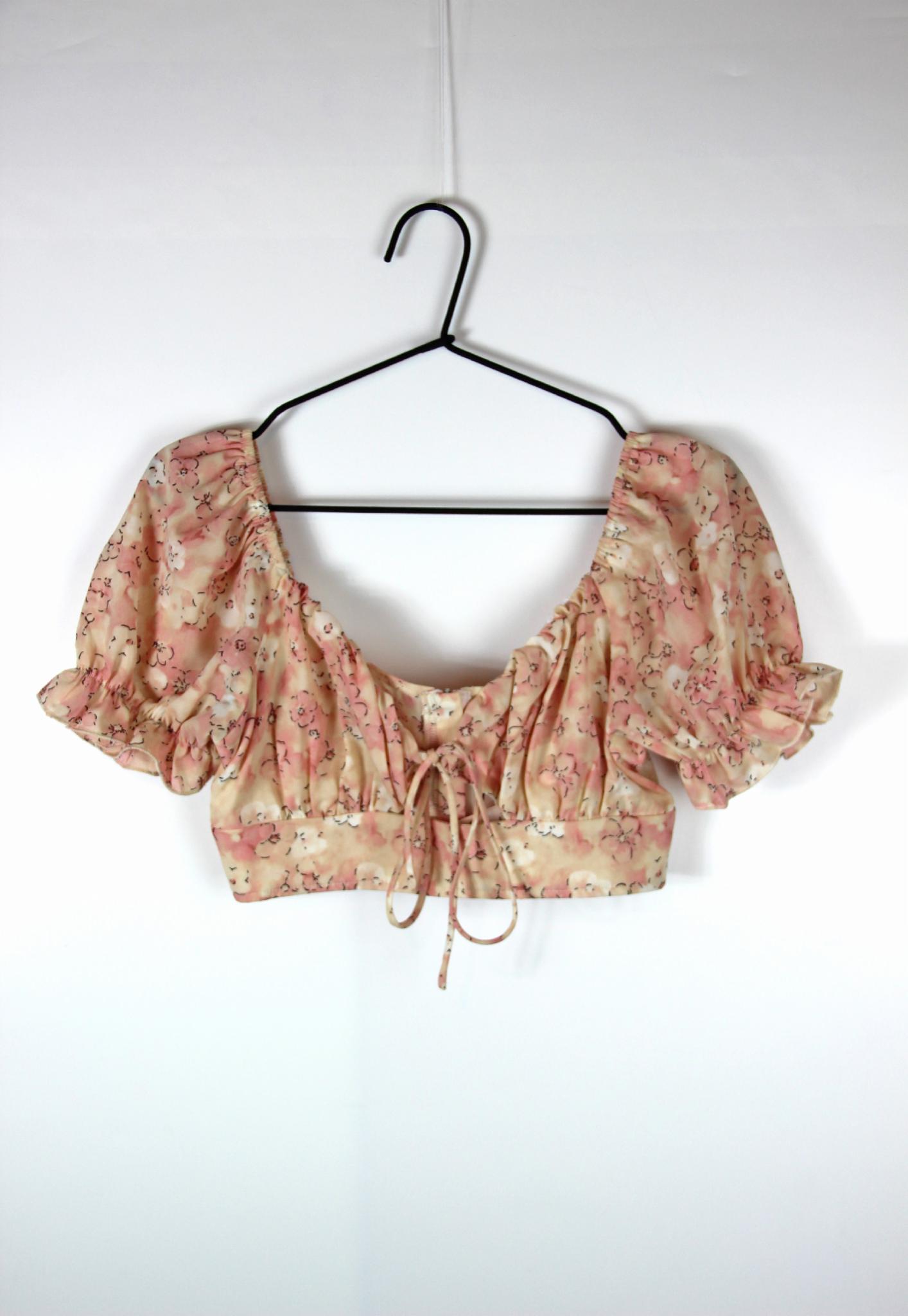 Топ Missguided TW631328 Цветы р. 36 Розовый