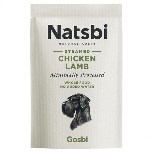 Корм для собак влажный Gosbi Natsbi Steamed Chicken Lamb полноценный с курицей и ягненком 500 г (4929)