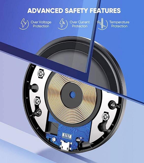 Зарядка беспроводная UGREEN ED032 10W Qi Wireless Charging Pad Черный (1862793038) - фото 7