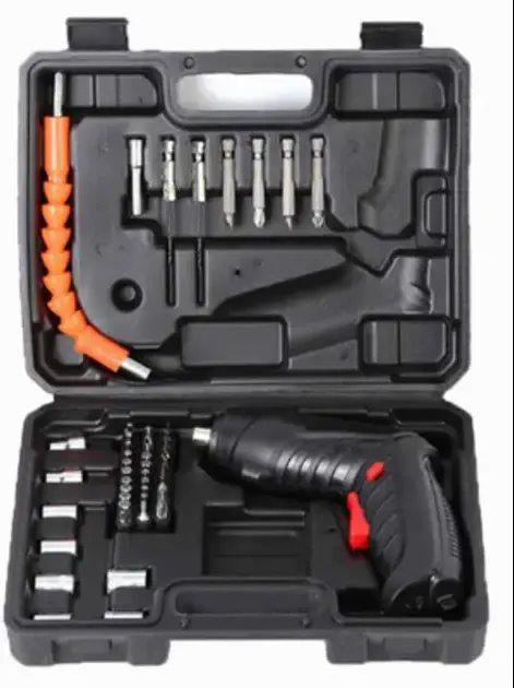 Шуруповерт акумуляторний поворотний з насадками 47 в 1 USB у пластиковій валізі - фото 9 Шуруповерт акумуляторний поворотний з насадками 47 в 1 USB у пластиковій валізі - фото 9