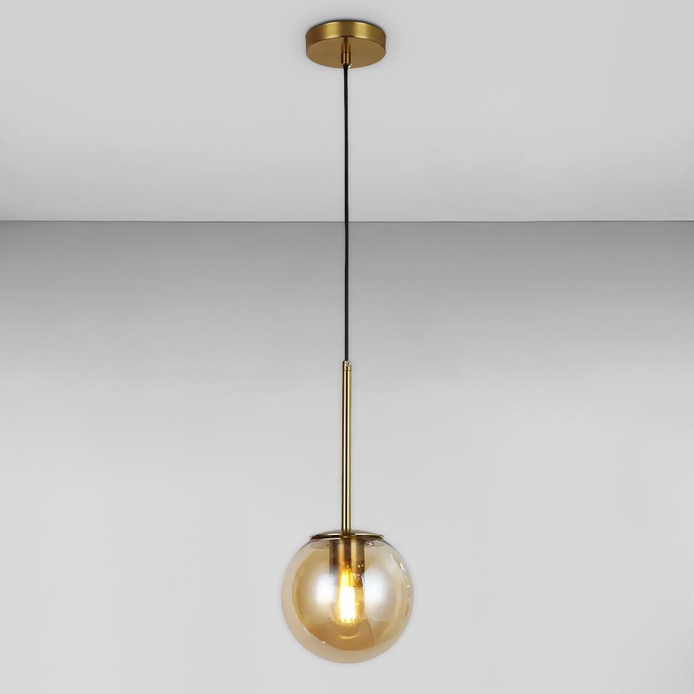 Люстра подвесная шар Light House LS-17158-1 BRZ/BR Бронзовый/Янтарный