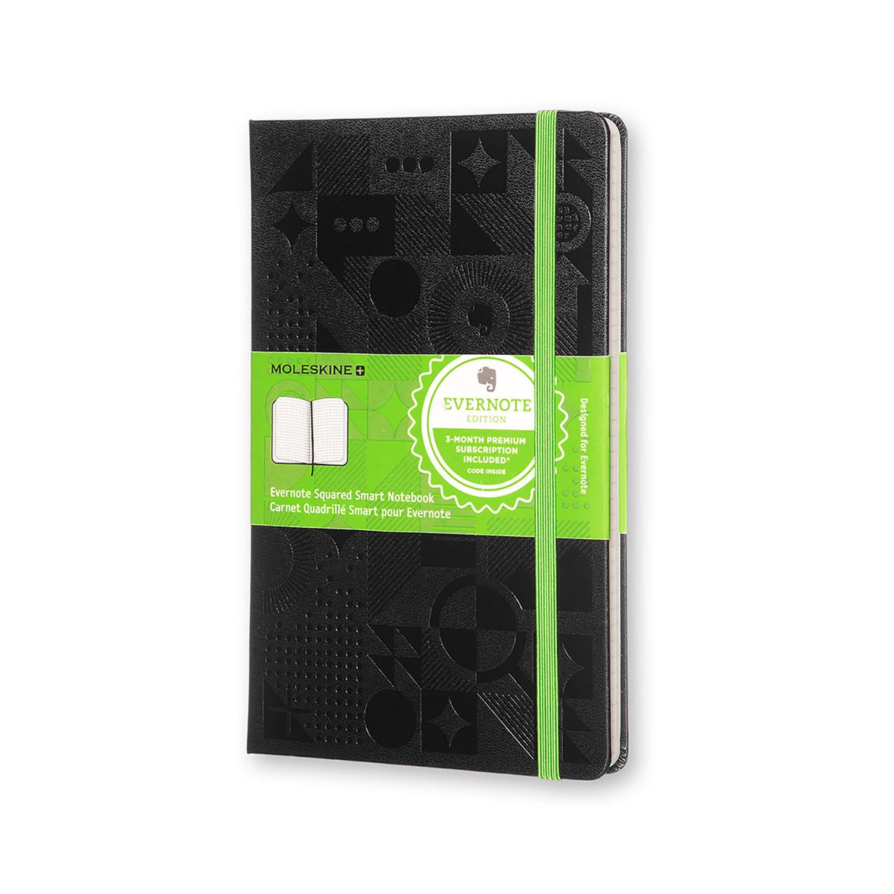 Блокнот Moleskine Evernote средний 13х21 см в клетку Черный (8055002851886)