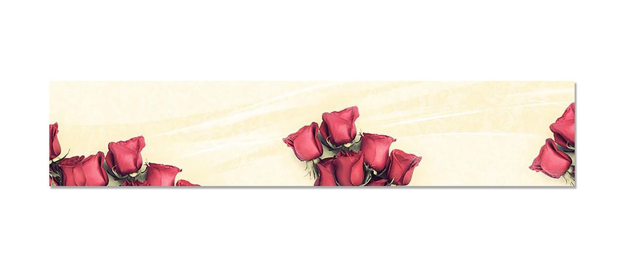 Наклейка виниловая на кухню Zatarga Бутоны Алых Роз 600х3000 мм (1283915368)