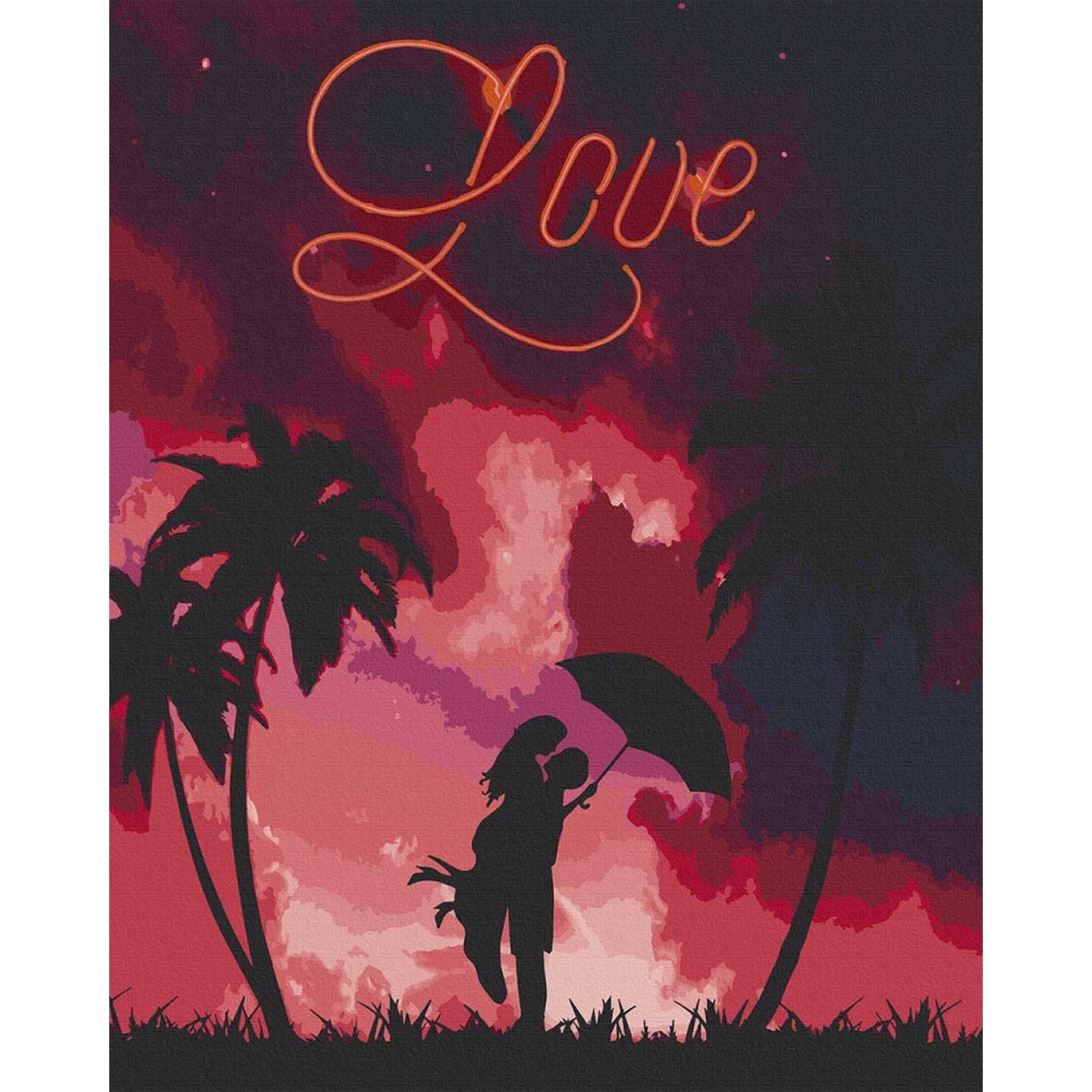 Картина по номерам ART CRAFT Пара под зонтиком 40x50 см Разноцветный (PM-194-K-342)