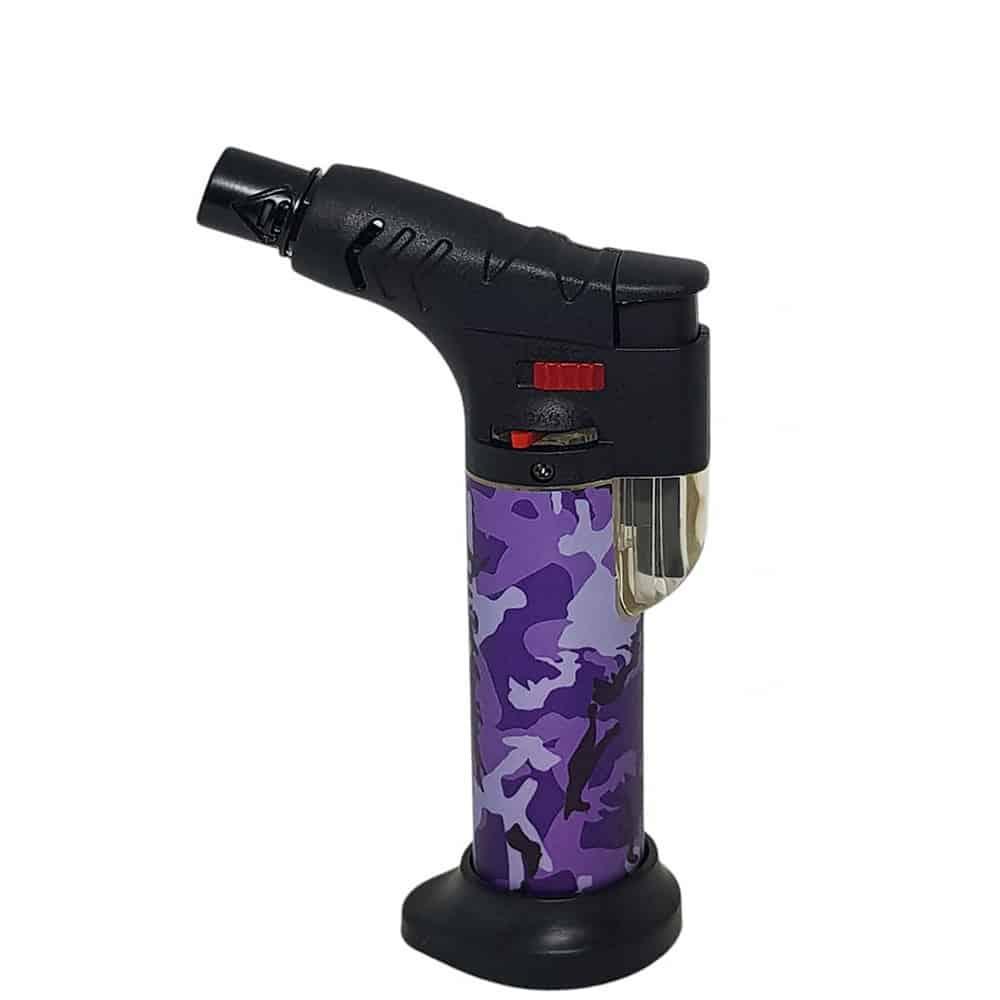 Зажигалка-горелка Turbo MILITARY пьезо автогенная Фиолетовый (LM-225-100W)