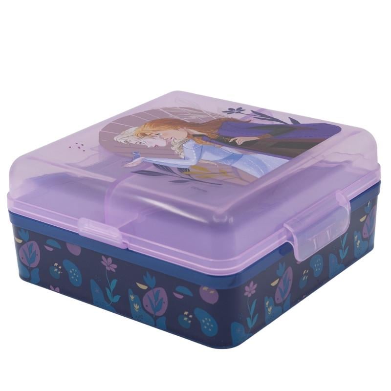 Ланч-бокс для детей Stor Frozen 13,5x13,5x6 см Фиолетовый (28421318)