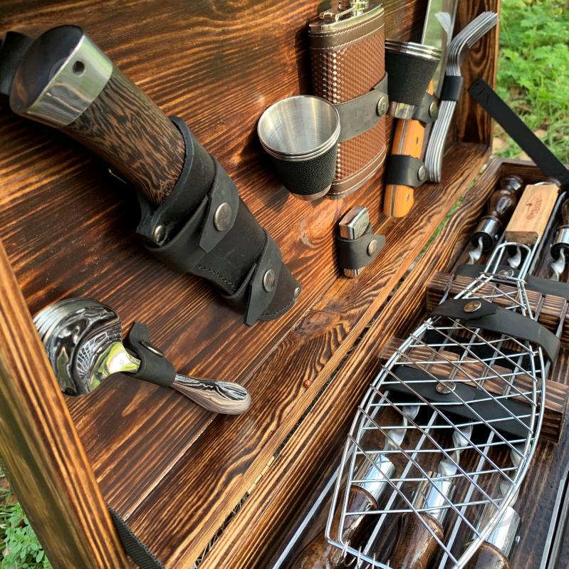 Набір шампурів Gorillas Market Бізон Gorillas BBQ у дерев'яній коробці (hub_XDSi53198) - фото 4 Набір шампурів Gorillas Market Бізон Gorillas BBQ у дерев'яній коробці (hub_XDSi53198) - фото 4