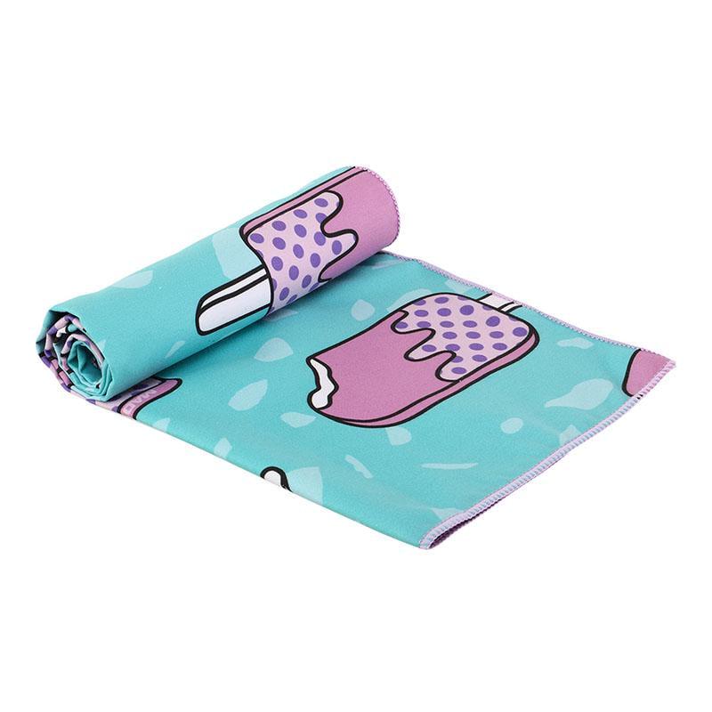 Полотенце спортивное Mad Wave Ice Cream M076303100W Бирюзовое (33444011)