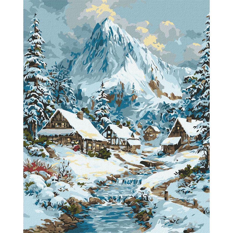 Картина по номерам Ideyka Новогодний пейзаж 40x50 см (KHO6420)