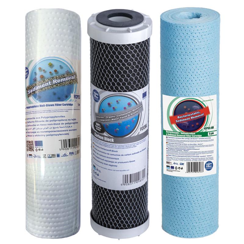 Набор картриджей Aquafilter для систем обратного осмоса антибактериальный (1877539113)