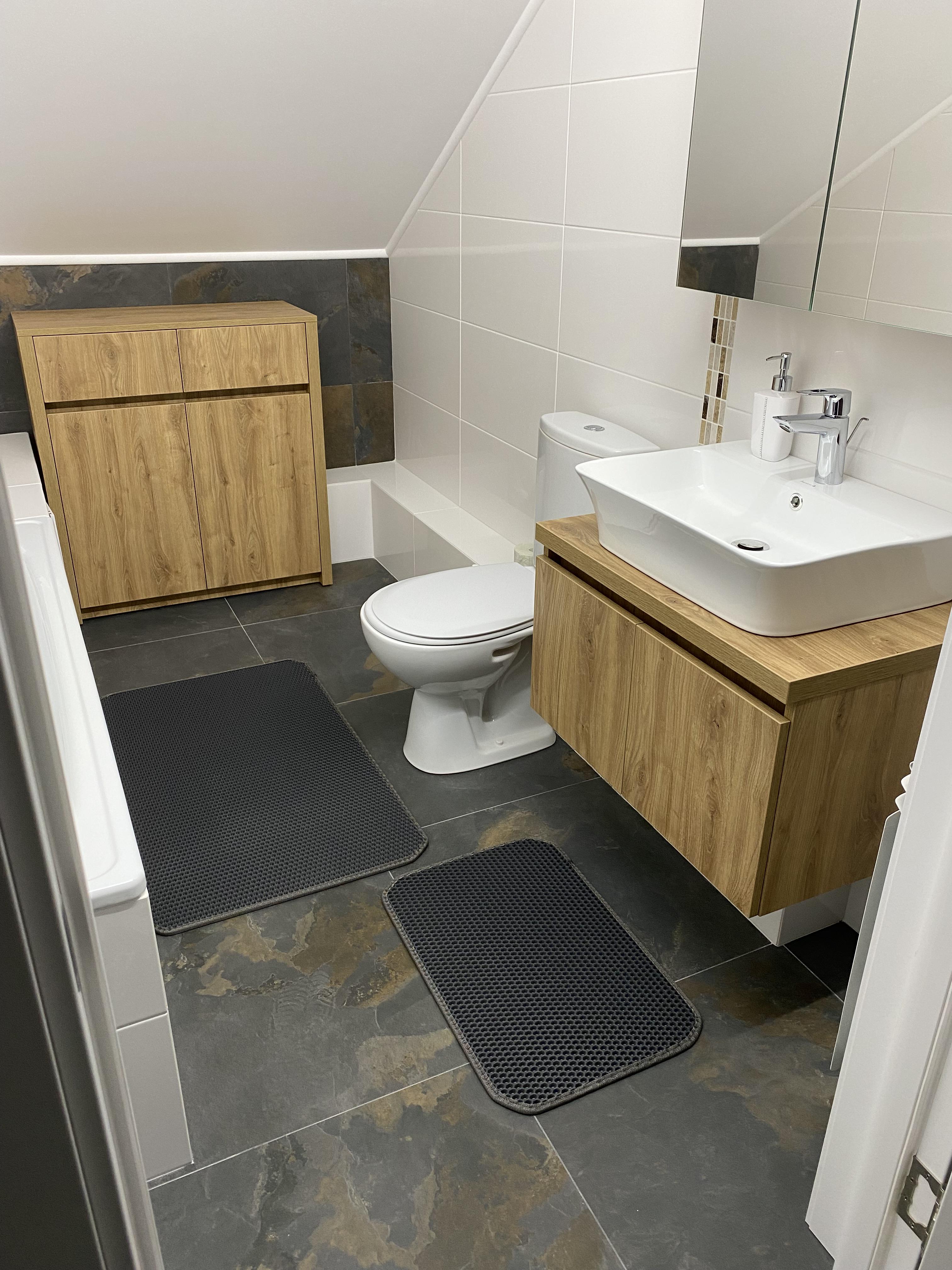 Коврик для ванной комнаты Кот в коробке придверный 60х40 см Бежевый (2214) - фото 11 Коврик для ванной комнаты Кот в коробке придверный 60х40 см Бежевый (2214) - фото 11