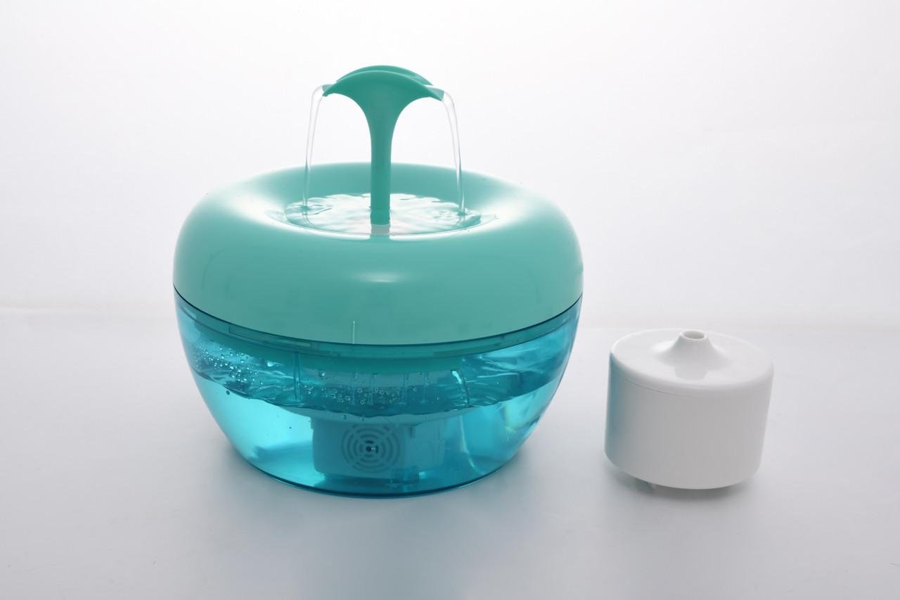 Поилка фонтан для кошек PAWOOF 1,5 л с фильтром Зеленый (1201768788) - фото 1 Поилка фонтан для кошек PAWOOF 1,5 л с фильтром Зеленый (1201768788) - фото 1