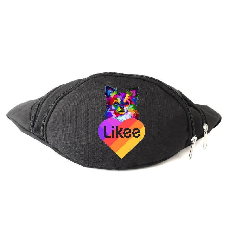 Поясная сумка-бананка с принтом Likee OB-L-07 Черный (1267577035) Поясная сумка-бананка с принтом Likee OB-L-07 Черный (1267577035)