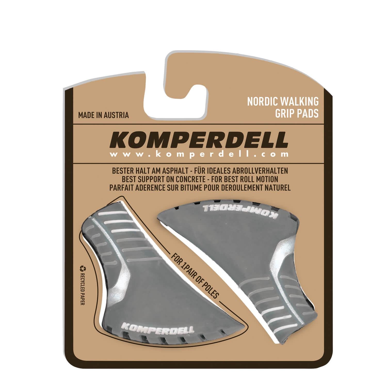 Насадки Komperdell Nordic Walking Pad (пара) Grey/Silver (1004-1007-01-25)