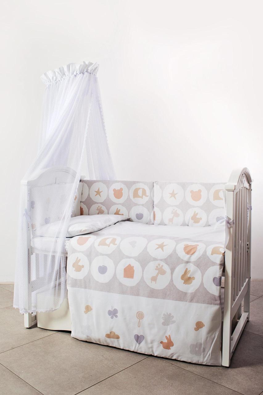 Комплект постельного белья детский Twins Eco Line New 6 элементов Бежевый (T9607)