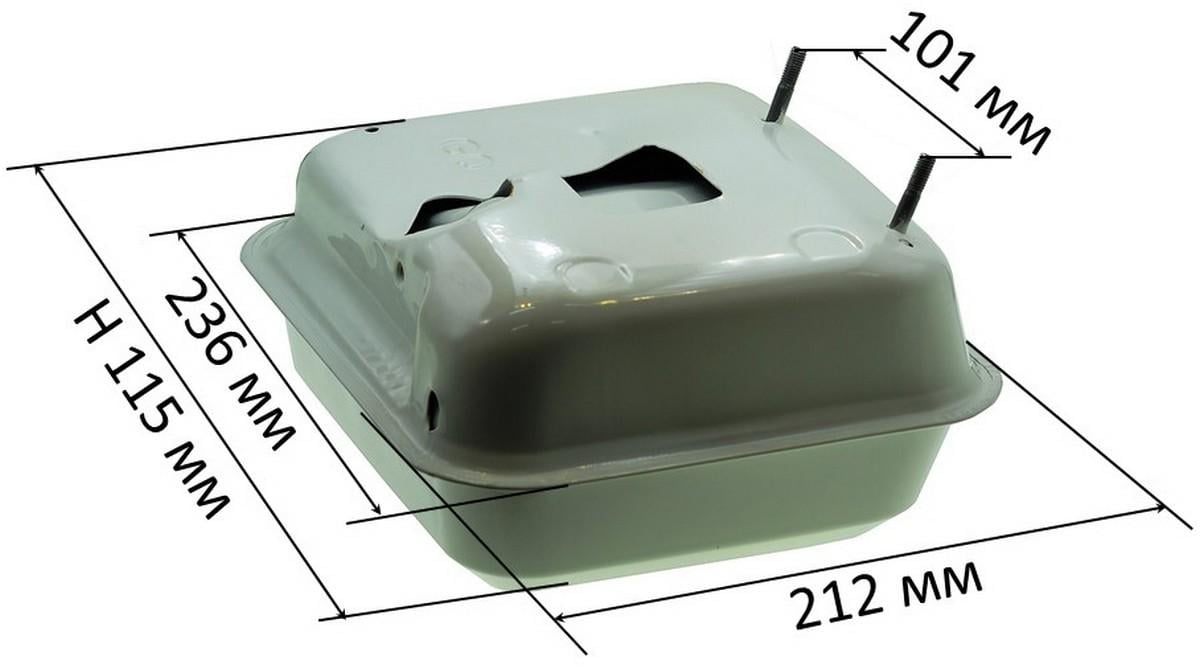 Бак топливный генератора/мотоблока/мотопомпы 168F 170F (gen187) - фото 5 Бак топливный генератора/мотоблока/мотопомпы 168F 170F (gen187) - фото 5