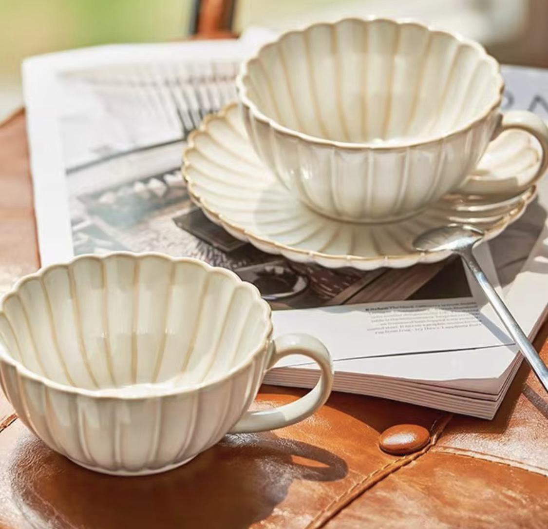 Чашка з блюдцем Елеганс керамічна 250 мл (90716) - фото 2