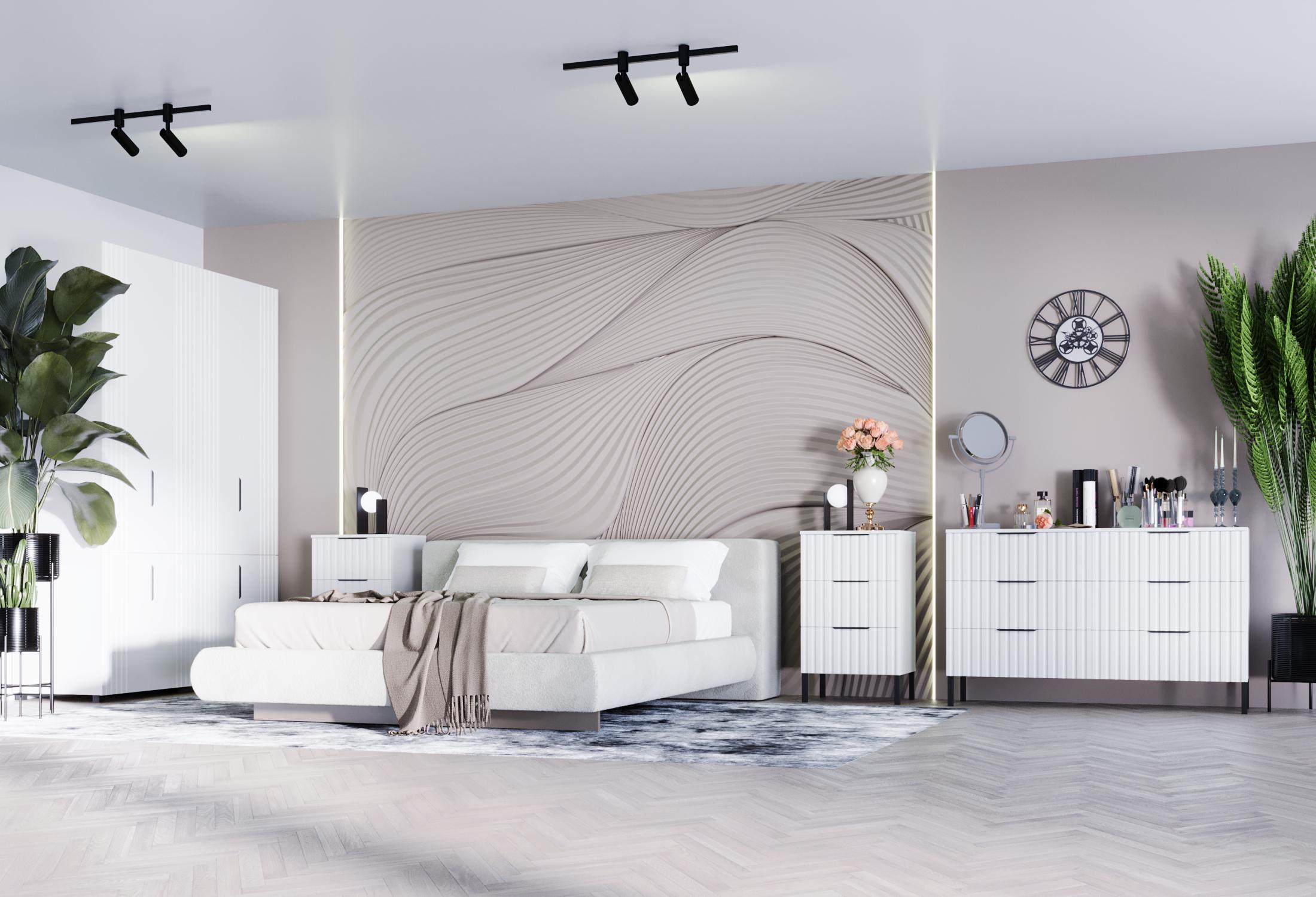 Тумба приліжкова DiPortes Саванна РЕТРО К-35 МДФ 50х83х40 см Білий матовий (01314) - фото 3 Тумба приліжкова DiPortes Саванна РЕТРО К-35 МДФ 50х83х40 см Білий матовий (01314) - фото 3