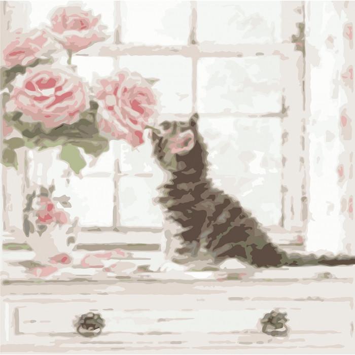 Картина по номерам Ідейка Запах роз 40х40 см (KHO2465)