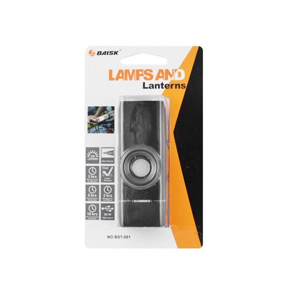 Фонарь велосипедный BST-001 2278 XPE micro-USB/4 режима алюминий - фото 2