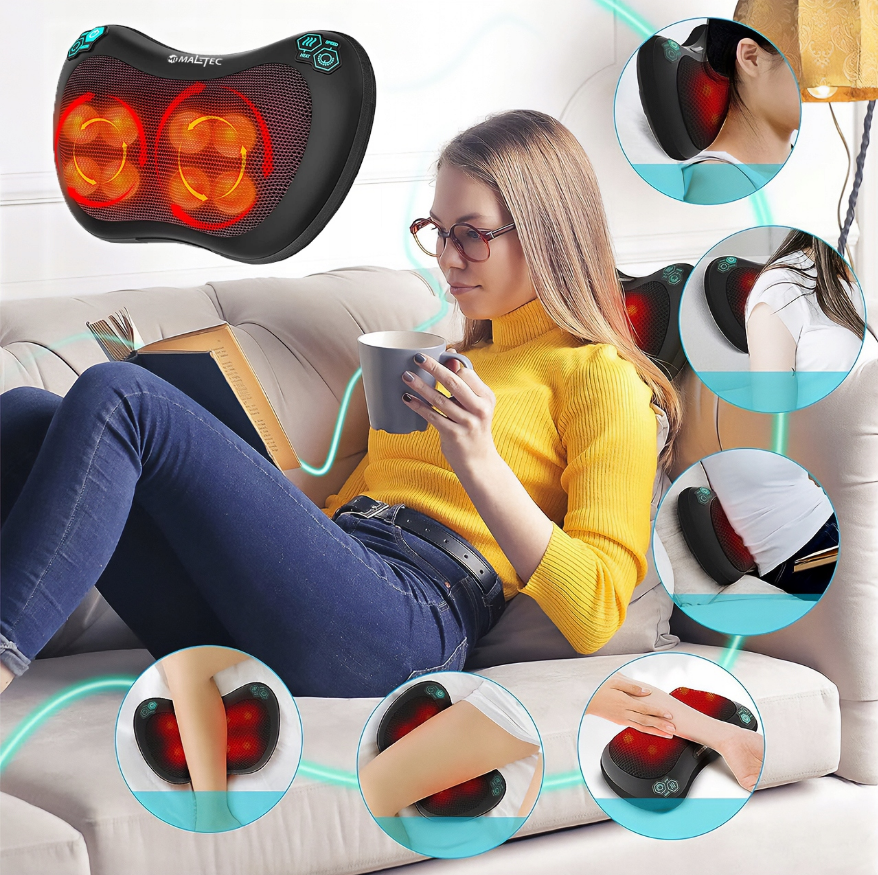 Подушка масажна для шиї/плеч та спини Maltec 30 Вт - фото 9 Подушка масажна для шиї/плеч та спини Maltec 30 Вт - фото 9