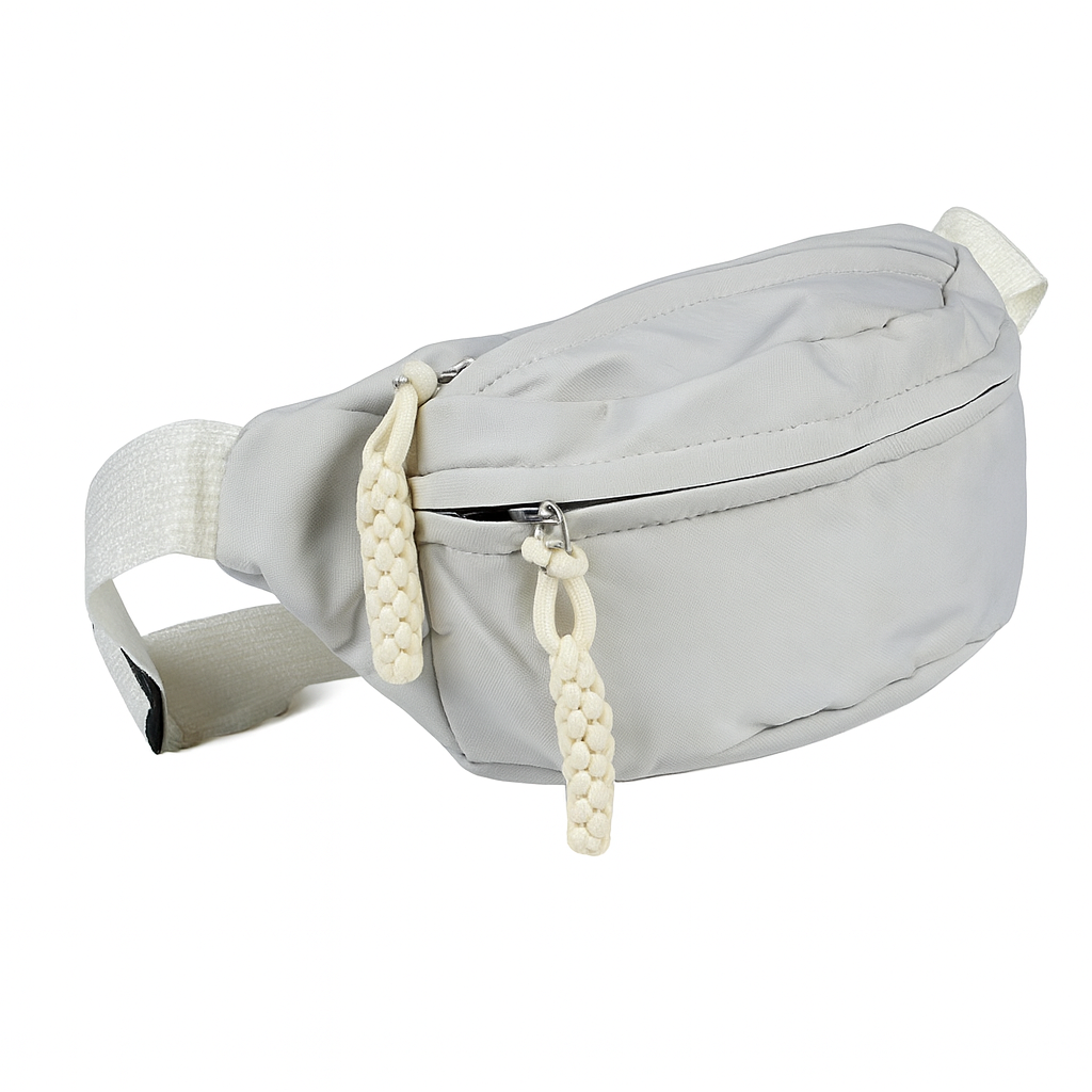 Сумка бананка женская с регулируемым ремнем Stenson R98881 34х13х2,5 см Белый (e1d10651)