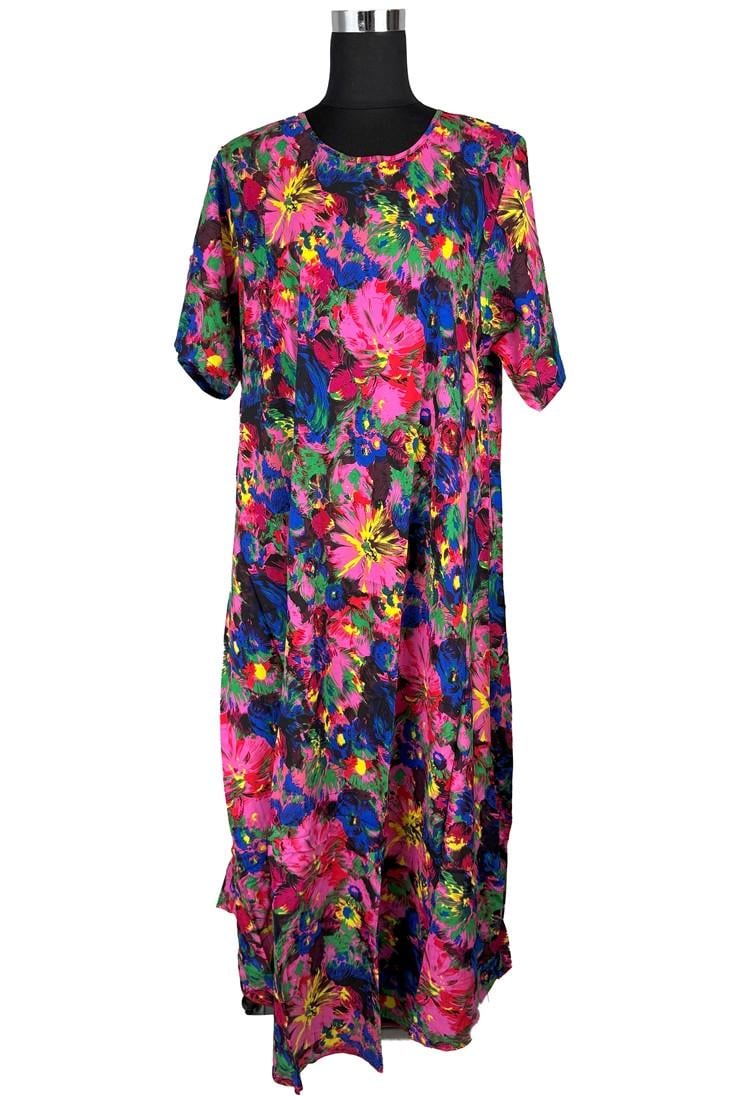 Сукня жіноча літня довга 2XL Різнокольоровий (2613881230)