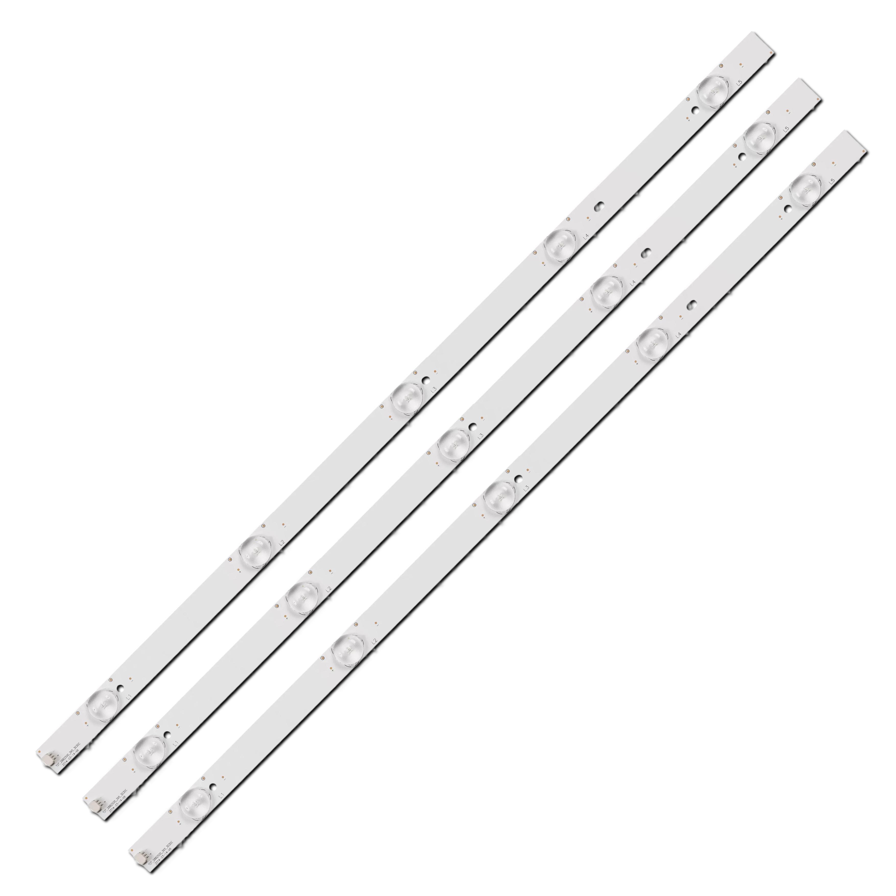 Комплект LED подсветки для TV TOT-28B2500-3X5-3030C 006-P2K2103A 4C-LB280T-YH 4C-LB280T-YH1 T0T-28B2550-3030C-5S1P 28" 3 шт. (ART-14020)