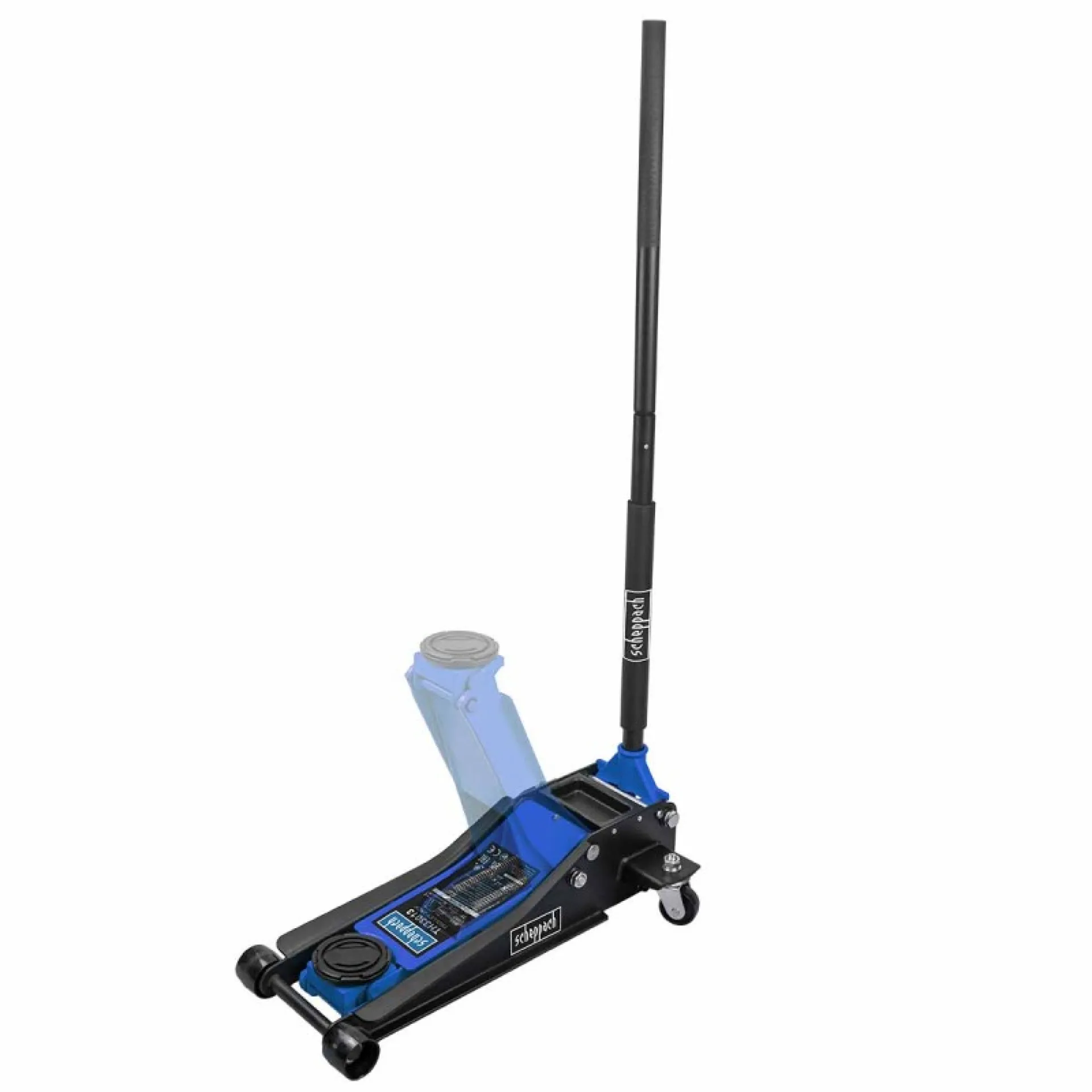 Домкрат подкатный Scheppach SCH-TH33013 низкопрофильный/двуплунжерный 3 т 75-505 мм (SCH-TH33013) - фото 3