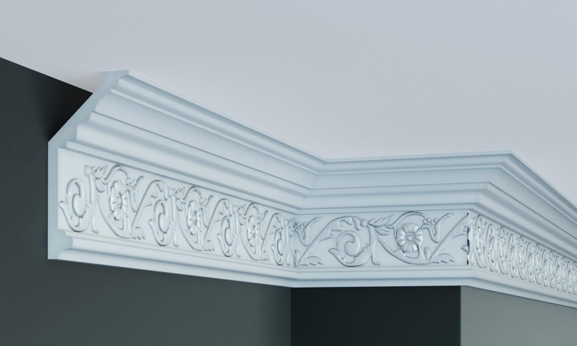 Карниз с орнаментом Gaudi Decor C126 144x62 мм 2000 мм (12368457)