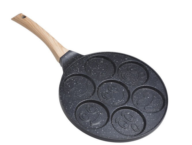 Сковорода для панкейков Kamille Vizo Смайлики с антипригарным покрытием 26 см (20797512)