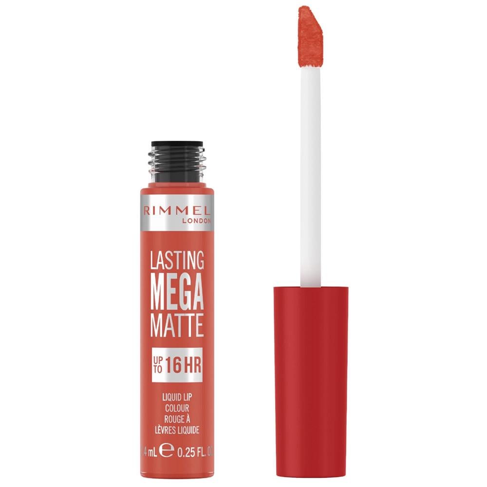 Помада губна матова рідка Rimmel London Lasting Mega Matte Liquid Lip Colour 600 Coral Sass 7,4 мл (22066670) - фото 1