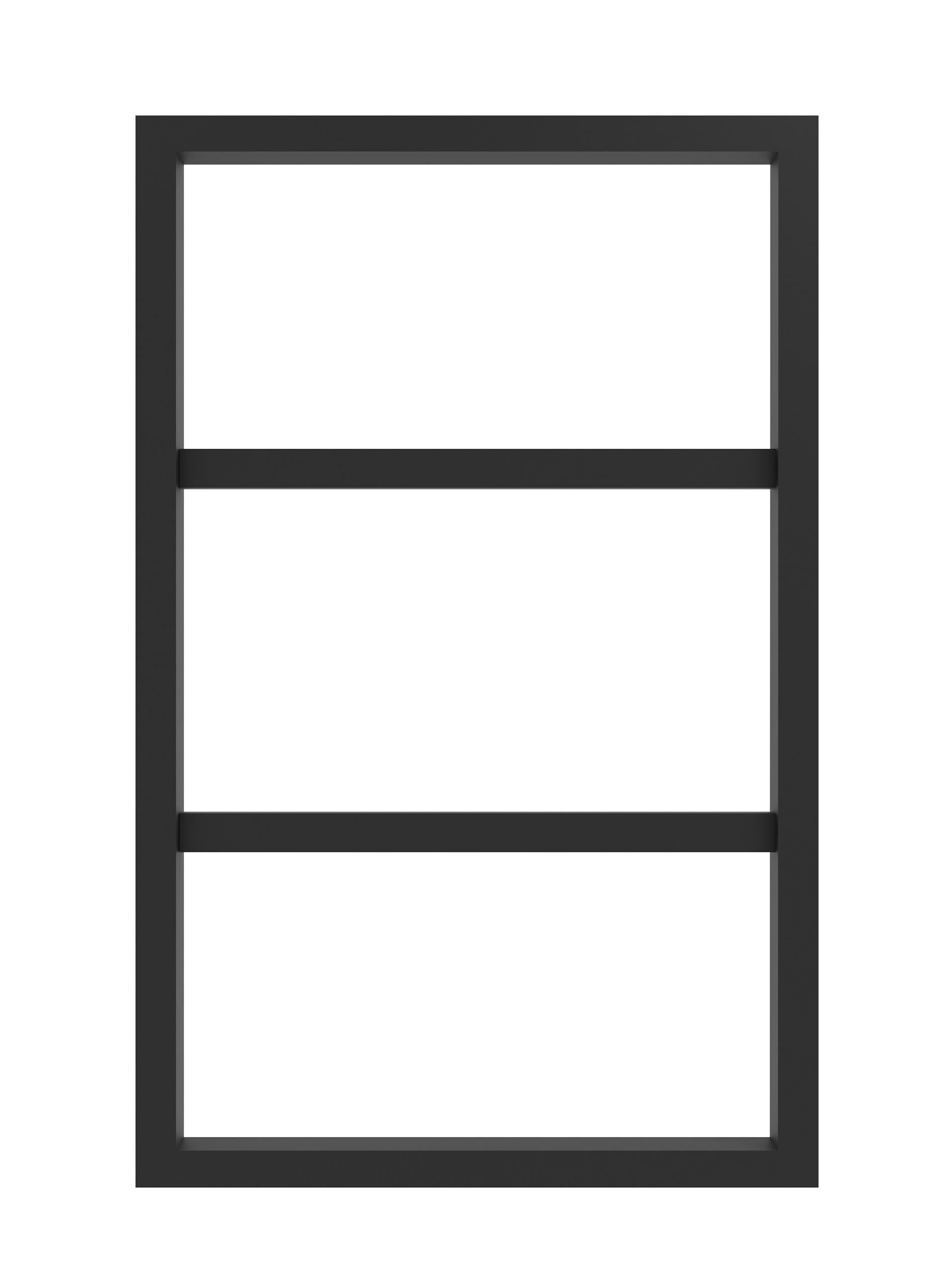 Рушникосушарка водяна GenesisAqua Mira з нержавіючої сталі 600х530 мм Чорний (1160)