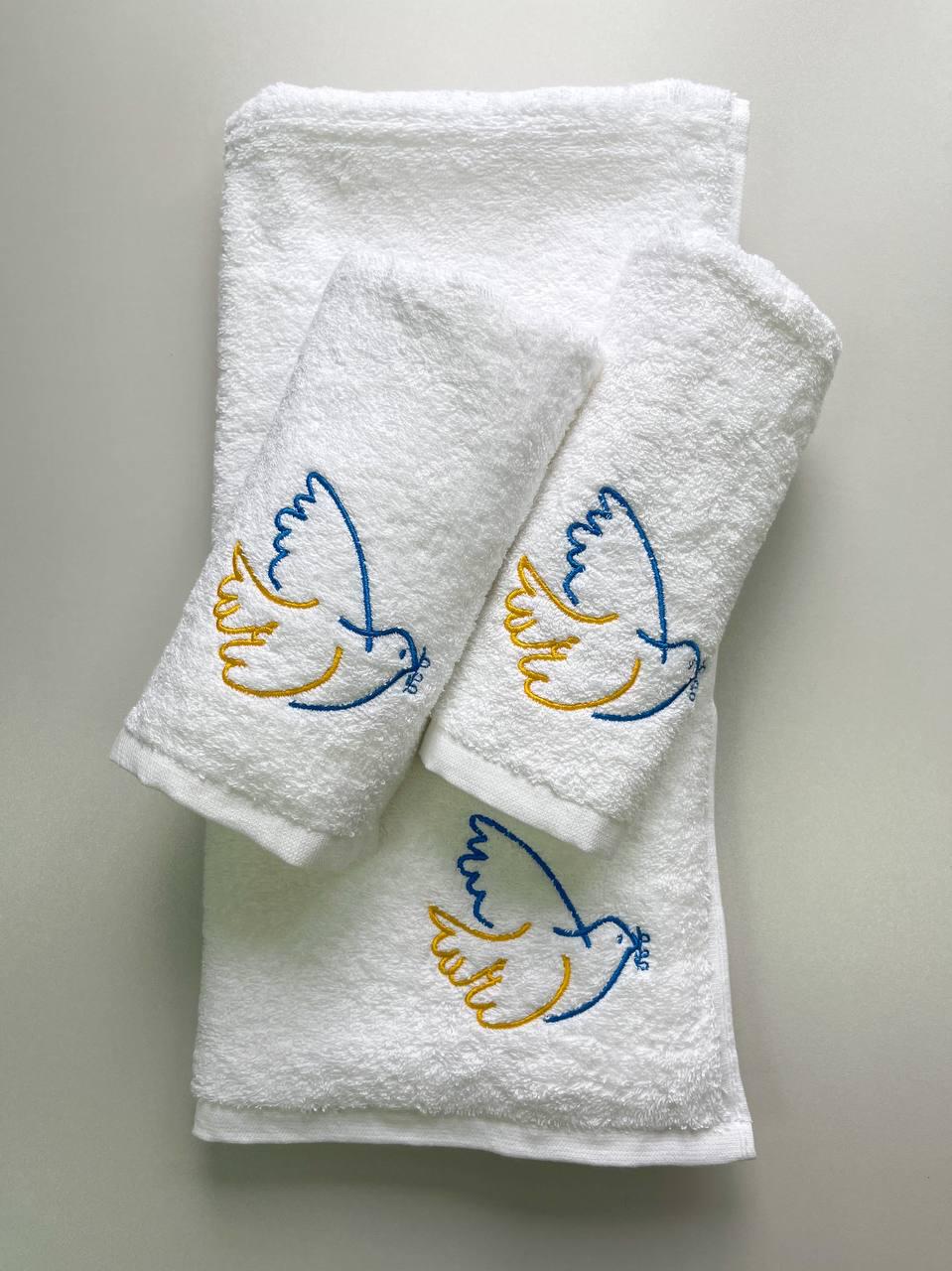 Набор полотенец 40х70 см/50х90 см/70х140 см 3 шт. Белый (8095179)