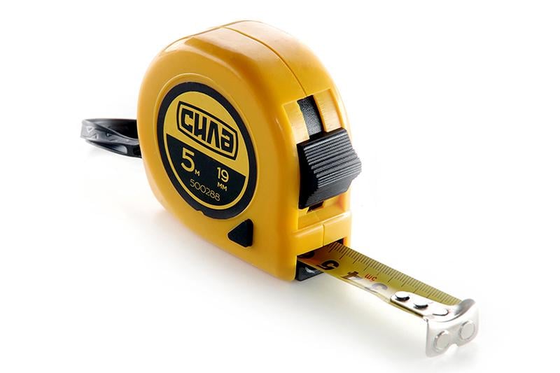 Рулетка Сила Стандарт 5 м х 19 мм з магнітом (500288)