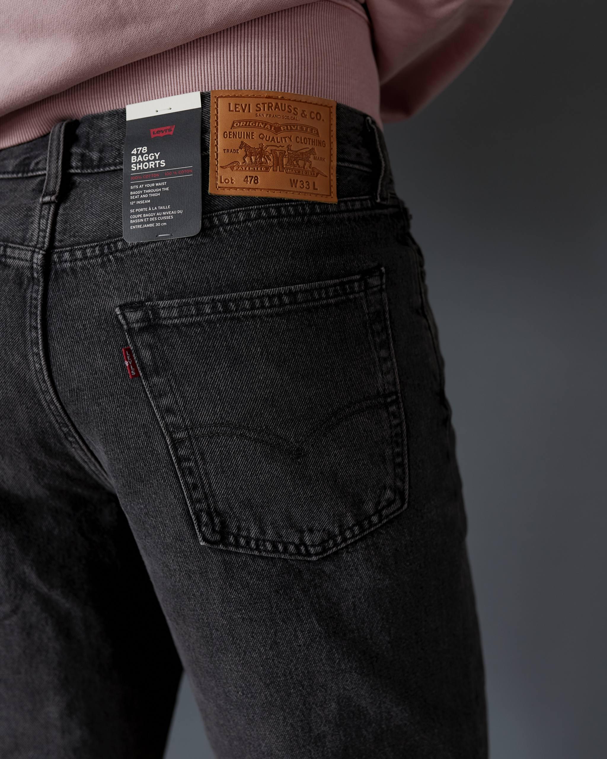 Шорти джинсові Levi's 478 Baggy Shorts р. 30 US Чорний (36755425) - фото 6