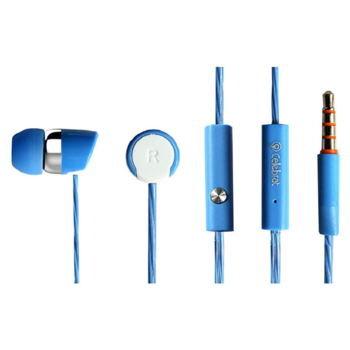 Наушники CELEBRAT R20 blue 3.5 мм