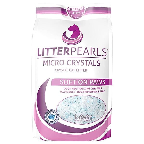 Наповнювач у котячий туалет Litter Pearls Micro Crystals кварцовий всмоктувальний 4,76 кг (10610)